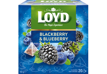 Augļu tēja LOYD kazeņu-melleņu 20x2g