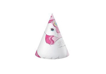 Papīra cepurītes UNICORN 6gab.
