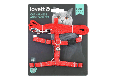 Krūšu siksnu un pavadu komplekts kaķiem - 2