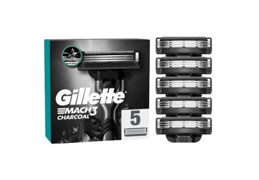 Skūš.kas.GILLETTE MACH 3 Charcoal 5gab. - 2
