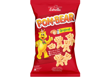 Čipsi ESTRELLA Pom Bear ar sāli 65g