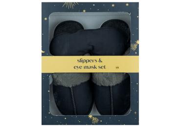 Komplekts sieviešu čības+gulēšanas maska SEVEN LEMON