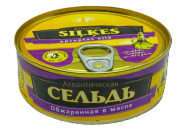 Atlantijas siļķes apceptas eļļā BRĪVAIS VILNIS 230g