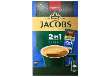 Šķīstošās kafijas dzēriens 2in1 JACOBS 20x12,4g - 1