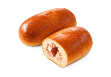 Pīrādziņš ar kūpinātu gaļu 30g atkausēts