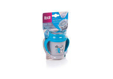 Krūze ar rokturiem LOVI 250ml zila - 2