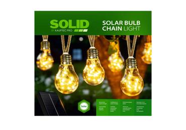 Saules gaismas spuldžu ķēde SOLID