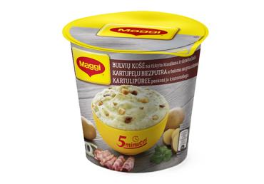 Ātri pagatavojams kartupeļu biezenis MAGGI ar bekonu 53g