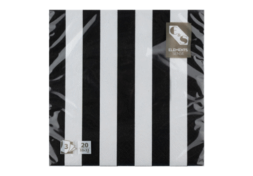 Salvetes ELEMENTS svītrain.20gab.33x33cm