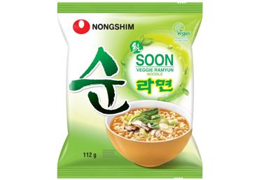 Nūdeļu zupa NONGSHIM Soon Ramyun vegāna 112g