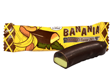 Želejas konfektes banānu mango Jelly sver.