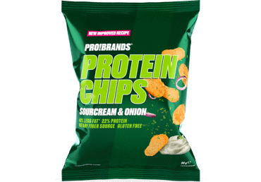 Proteīna kartupeļu čipsi skābā krējuma un sīpolu PROBRANDS 50g