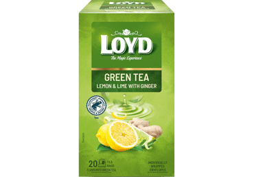 Zaļā tēja LOYD ar citronu un laimu 20x1,7 g