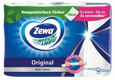 Papīra dvieļi ZEWA Wisch&Weg 2k. 4ruļļi