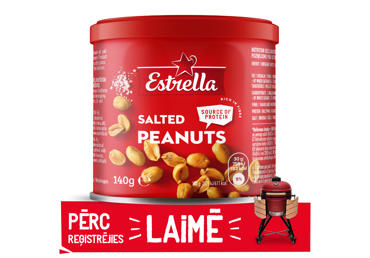 Zemesrieksti ESTRELLA grauzdēti sālīti 140g - 1