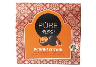 Piena šokolādes trifeles zemesriekstu krēma pildījums PURE 94g - 1