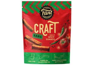 Grauzdiņi Craft ar tomātu garšu FLINT 80g