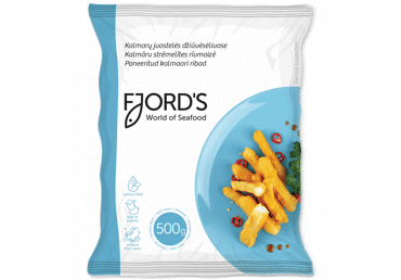 Saldētas kalmāru strēmelītes FJORD'S rīvmaizē 500g