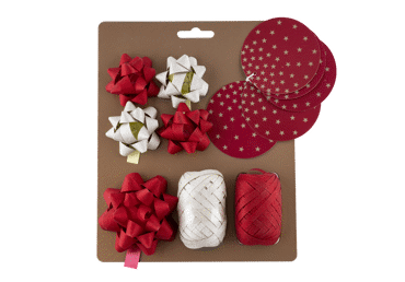 Dāvanu iesaiņošanas lentu un bantu komplekts ELEMENTS SENSE