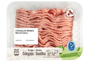 Cūkgaļas šķinķa maltā gaļa bez antibiotikām WELL DONE 400g