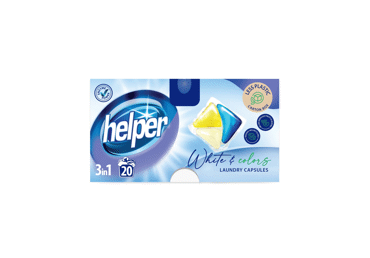 Veļ.mazg.kaps.HELPER Whites+Colors 20gb.