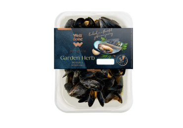 Mīdijas garšaugu mērcē WELL DONE PREMIUM 760g