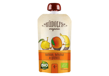 Biezenis RŪDOLFS BIO mango-banānu- cidoniju  4+ 110g
