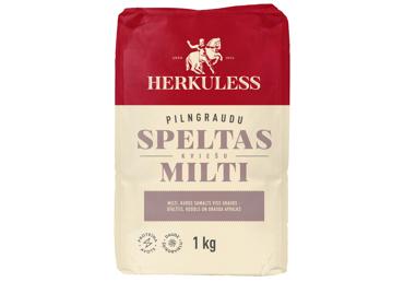Pilngraudu speltas kviešu milti HERKULESS 1kg