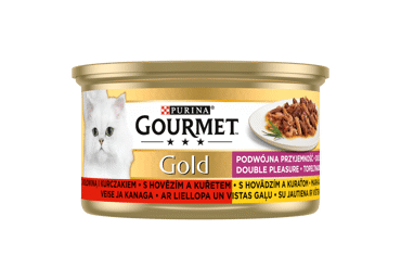 Kaķu konservi GOURM.GOLD Duo liellops-vista 85g - 2