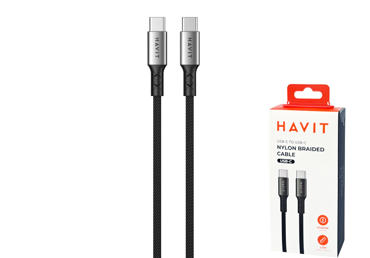 Kabelis HAVIT USB-C uz USB-C 60W 1m