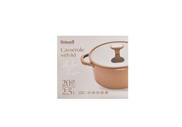 Kastrolis ar vāku UNIWELL 20cm 2,5L