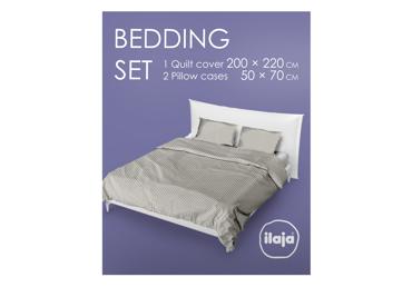 Gultas veļas komplekts 200x220/2x50x70cm