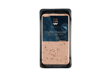 Pīļu aknu pastēte ar trifeļu garšu WELL DONE PREMIUM 150g