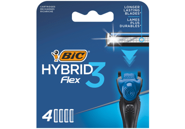 Skūšanās kasetes BIC Hybrid 3 Flex vīriešiem 4gab