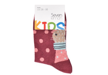 Bērnu zeķes SEVEN LEMON kokvilnas 37-38 - 3