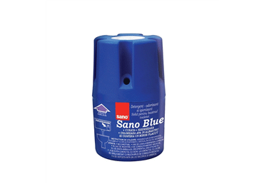 Tualetes bloks skalošanas tvertnei SANO zils 150g