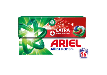 Veļas mazgāšanas kapsulas ARIEL Extra Clean 26gb - 1