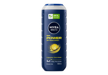 Dušas želeja NIVEA Men Power vīriešiem 500ml
