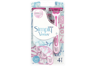 Vienr.skuv.GILLETTE VENUS Simply 4gab.