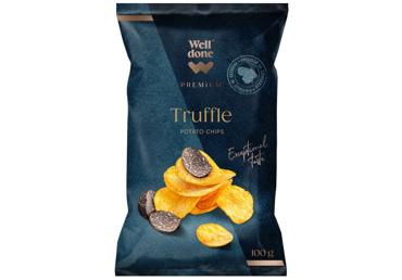 Kartupeļu čipsi WELL DONE PREMIUM trifeļu 100g