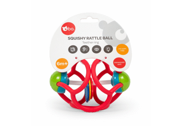 Mīksta graboša bumbiņa BO.