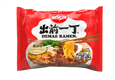 Ātri pagatavojamas nūdeles NISSIN Ramen sezama 100g