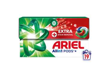 Veļas mazgāšanas kapsulas ARIEL Extra Clean 19gb