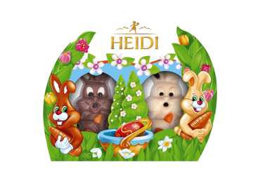 Šokolādes zaķu komplekts HEIDI 40g