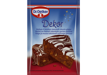 Glazūra DR. OETKER baltā ar šokolādi 100g