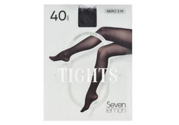 Sieviešu zeķbikses SEVEN LEMON melnas 40den 4