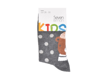 Bērnu zeķes SEVEN LEMON kokvilnas 25-27 - 2