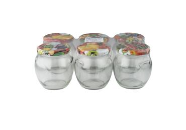 Burkas ar vāku 6x520ml