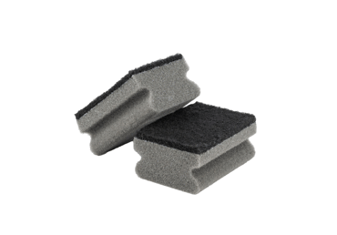 Dažādu formu sūkļi-skruberi 5gab. melni - 2