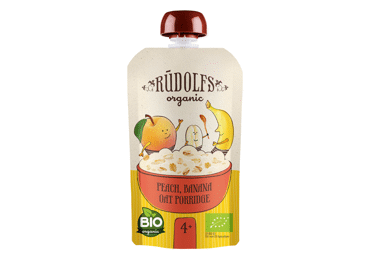 Putra RŪDOLFS BIO auzu persiku banānu 4+ 110g